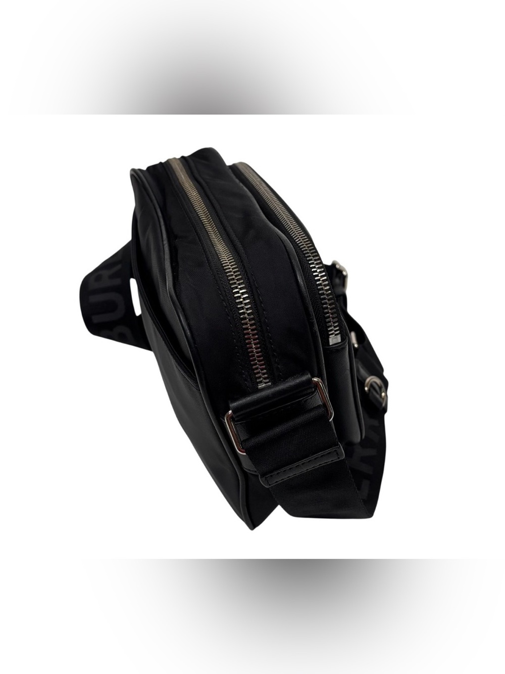 Burberry Black Logo Crossbody Bag with Adjustable Strap Authentic - Picture 5 of 10